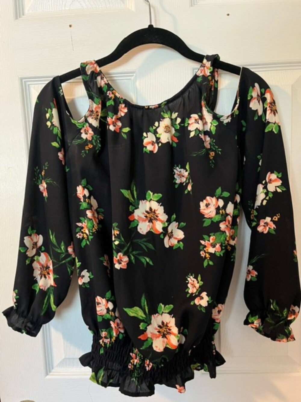 Allison Joy Peek-a-boo blouse